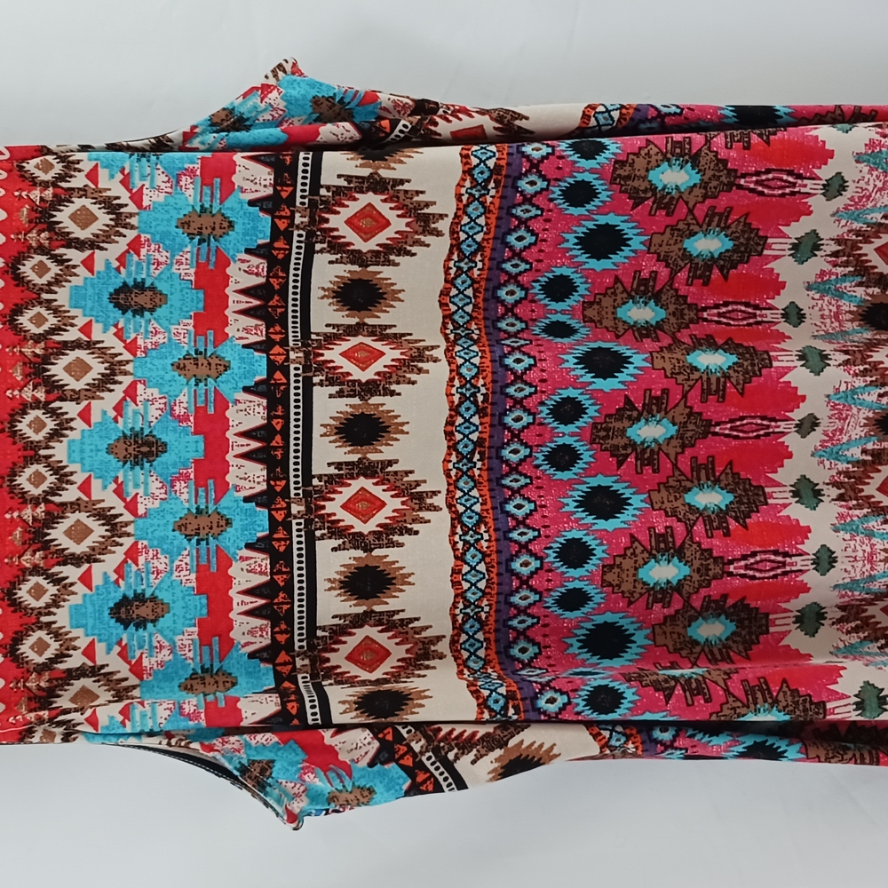 Colorful Tribal Print Sleeveless Top